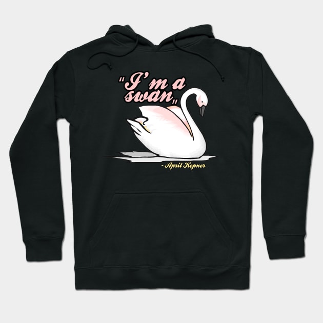 April Kepner Swan Hoodie by cristinaandmer